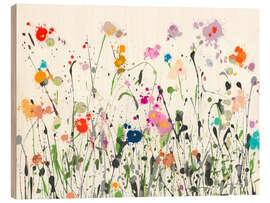 Holzbild Graffiti-Wiese - Danhui Nai