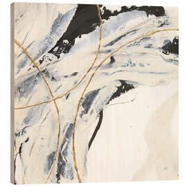 Holzbild Gold und Creme II - Chris Paschke