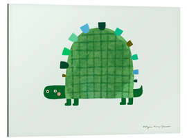 Alubild Geometrische Schildkröte