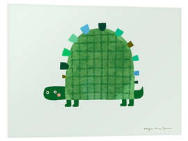 Hartschaumbild Geometrische Schildkröte