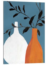 Gallery Print Dünne Stiele, Weiß und Terracotta