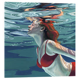 Acrylglasbild Zur Oberfläche schwimmen - Kate Jarvick Birch