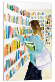 Alubild Bücher kann man nie genug haben