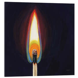 Acrylglasbild Ein Streichholz ausblasen I - Kate Jarvick Birch