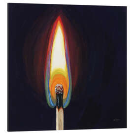 Alubild Ein Streichholz ausblasen I - Kate Jarvick Birch