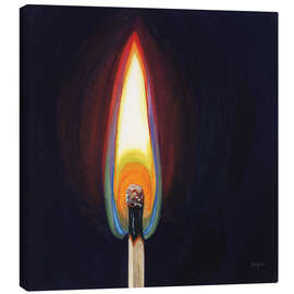 Leinwandbild Ein Streichholz ausblasen I - Kate Jarvick Birch