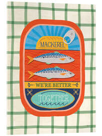 Acrylglasbild Leckere Sardinen II