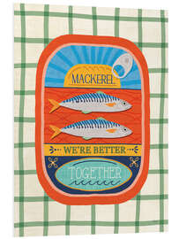 Hartschaumbild Leckere Sardinen II