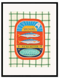 Gerahmter Kunstdruck Leckere Sardinen II