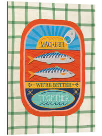 Magnettafel Leckere Sardinen II