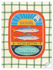 Wandsticker Leckere Sardinen II