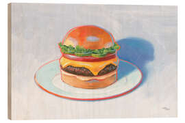 Holzbild Burger