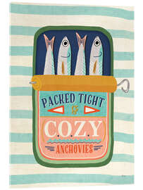 Acrylglasbild Leckere Sardinen I