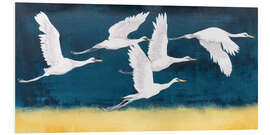 Hartschaumbild Gefiederte Herde