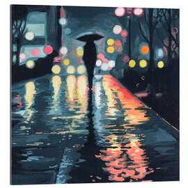 Gallery Print Nachtspaziergang im Regen
