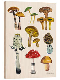 Holzbild Waldpilze II