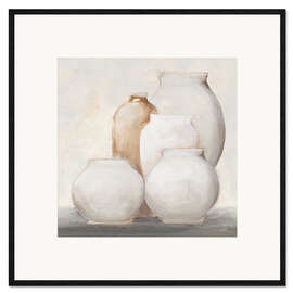 Gerahmter Kunstdruck Vasen vom Bauernhaus