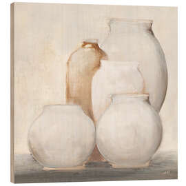 Holzbild Vasen vom Bauernhaus