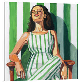 Alubild Streifen und Entspannung