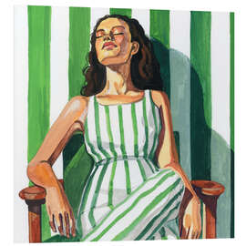 Hartschaumbild Streifen und Entspannung