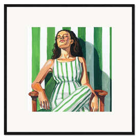 Gerahmter Kunstdruck Streifen und Entspannung