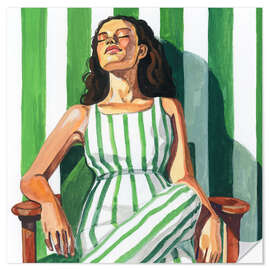 Wandsticker Streifen und Entspannung