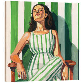 Holzbild Streifen und Entspannung