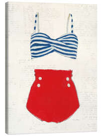 Leinwandbild Retro Bademode II