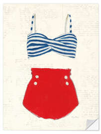 Wandsticker Retro Bademode II