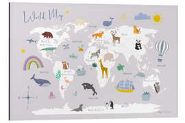 Alubild Karte der Tierwelt II