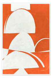 Veggbilde Artifact I Orange - Mike Schick
