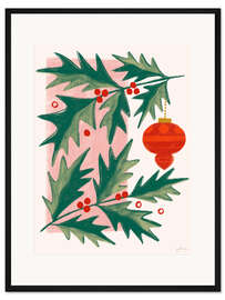 Gerahmter Kunstdruck Retro Weihnachtsurlaub II - Janelle Penner