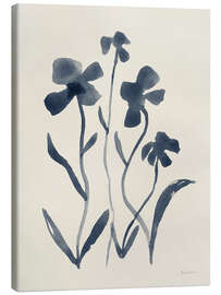 Leinwandbild Marineblaue Blumen