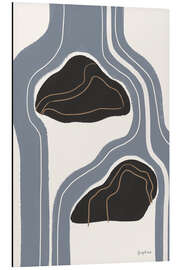 Alubild Abstrakter Wasserfall III