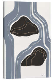 Leinwandbild Abstrakter Wasserfall III