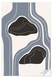 Wandsticker Abstrakter Wasserfall III