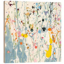 Holzbild Bright Splatter - Danhui Nai