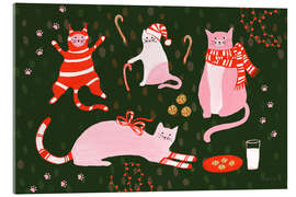 Acrylglasbild Kitty Christmas