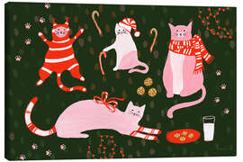 Leinwandbild Kitty Christmas