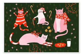 Kunstwerk Kitty Christmas - Yvette St. Amant
