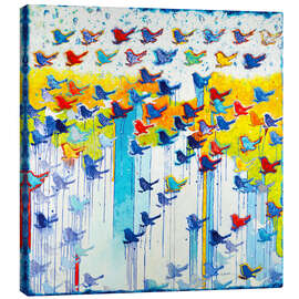 Leinwandbild It's Raining Birds Hallelujah - Shirley Novak