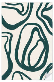 Wandsticker Organic Abstract