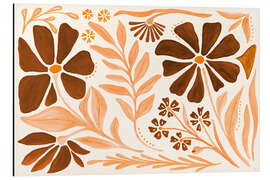 Alubild Moderne Blütenblätter