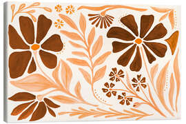 Leinwandbild Moderne Blütenblätter