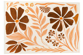 Hartschaumbild Moderne Blütenblätter