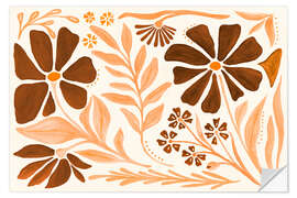 Wandsticker Moderne Blütenblätter