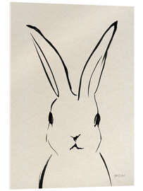 Acrylglasbild Hasenporträt