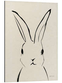 Alubild Hasenporträt