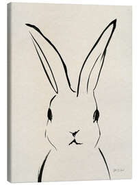 Leinwandbild Hasenporträt - Yvette St. Amant