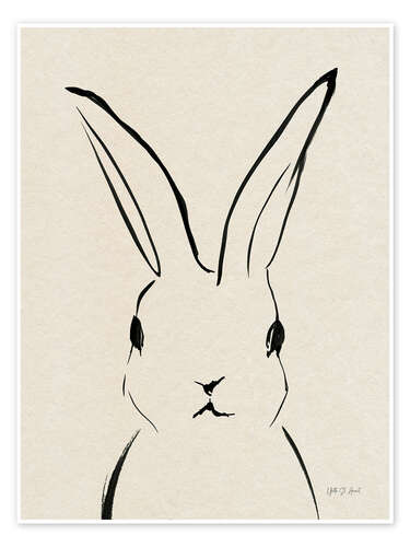 Poster Rabbit portrait